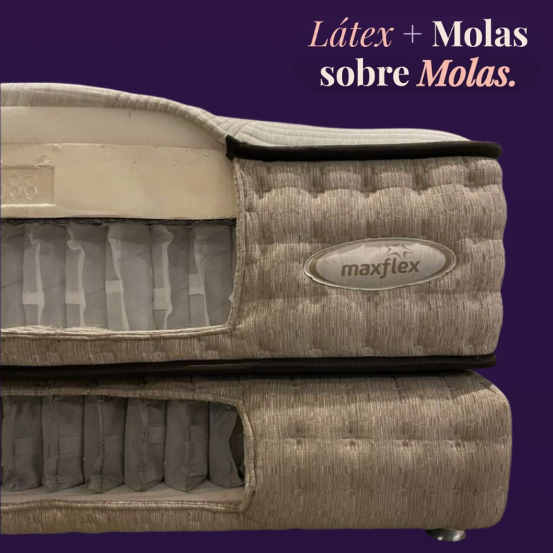 Colchão de Látex com Molas Ensacadas | Maxflex 40 Anos